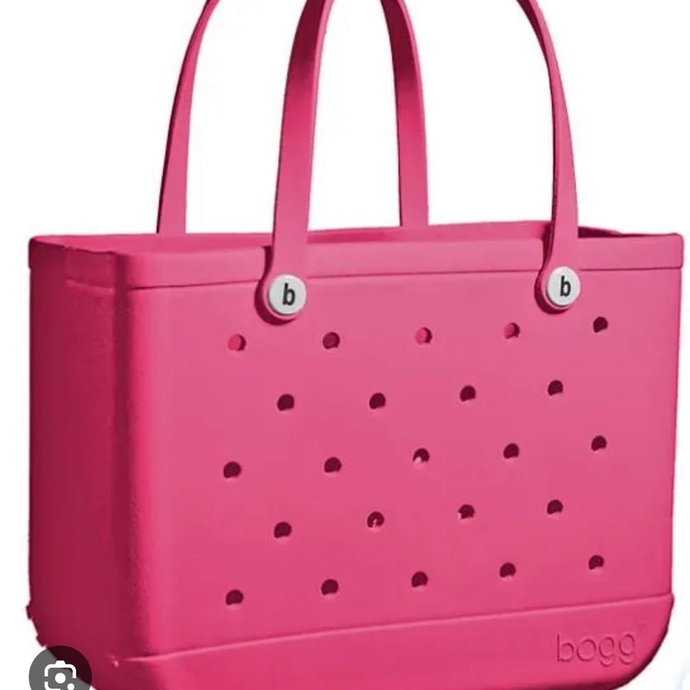 Pink Rubber Waterproof Tote Bag